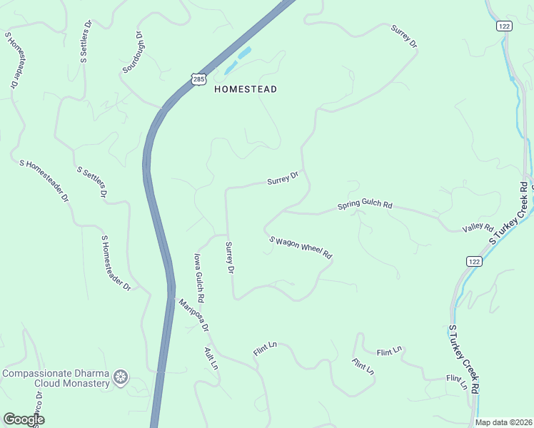 map of restaurants, bars, coffee shops, grocery stores, and more near 8045 South Wagon Wheel Road in Morrison