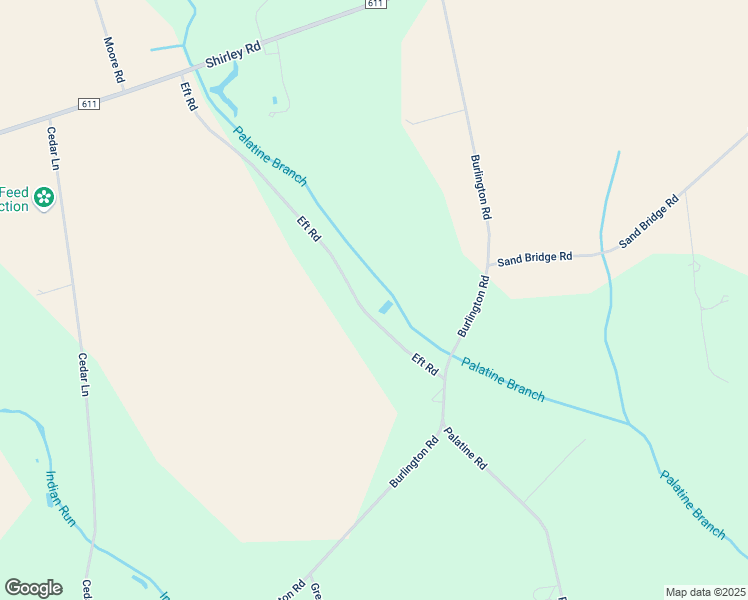 map of restaurants, bars, coffee shops, grocery stores, and more near 76 Eft Road in Elmer