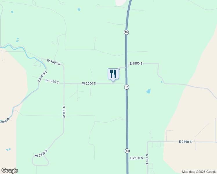 map of restaurants, bars, coffee shops, grocery stores, and more near 111 West 2000 South in Price