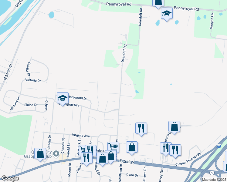 map of restaurants, bars, coffee shops, grocery stores, and more near 21 Ruppert Court in Franklin