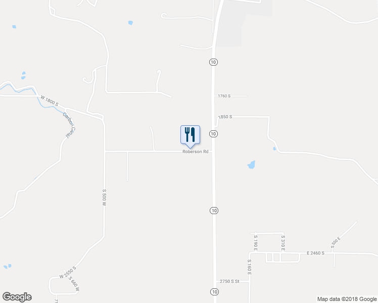 map of restaurants, bars, coffee shops, grocery stores, and more near 111 2000 South in Price