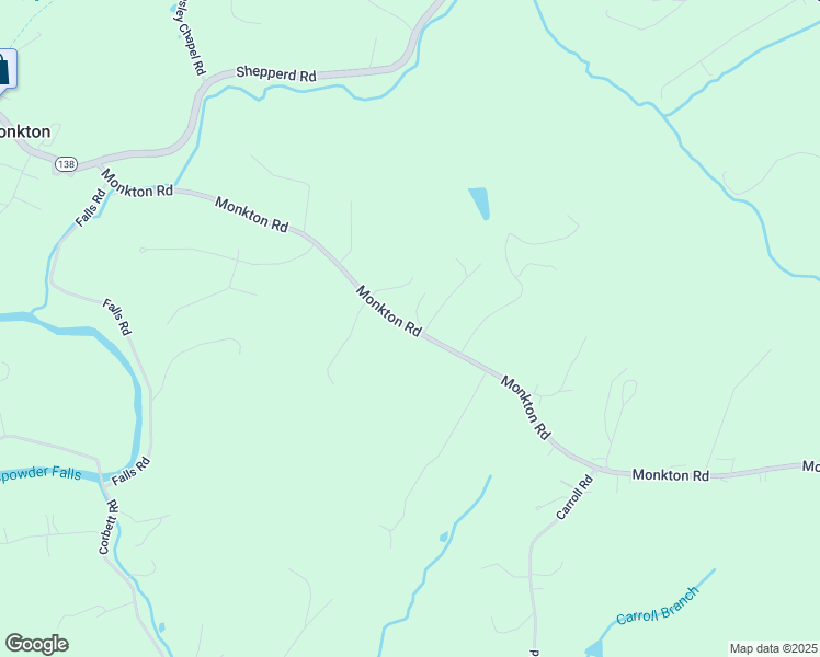 map of restaurants, bars, coffee shops, grocery stores, and more near 2312 Monkton Road in Monkton