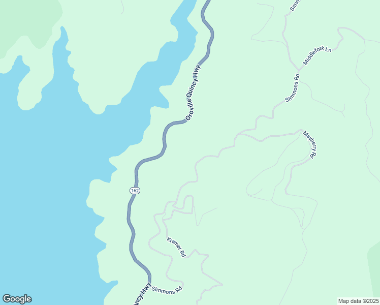 map of restaurants, bars, coffee shops, grocery stores, and more near 407 Simmons Road in Oroville