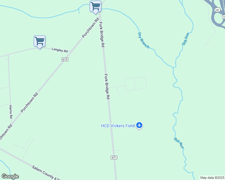 map of restaurants, bars, coffee shops, grocery stores, and more near 3 Columbine Drive in Pittsgrove