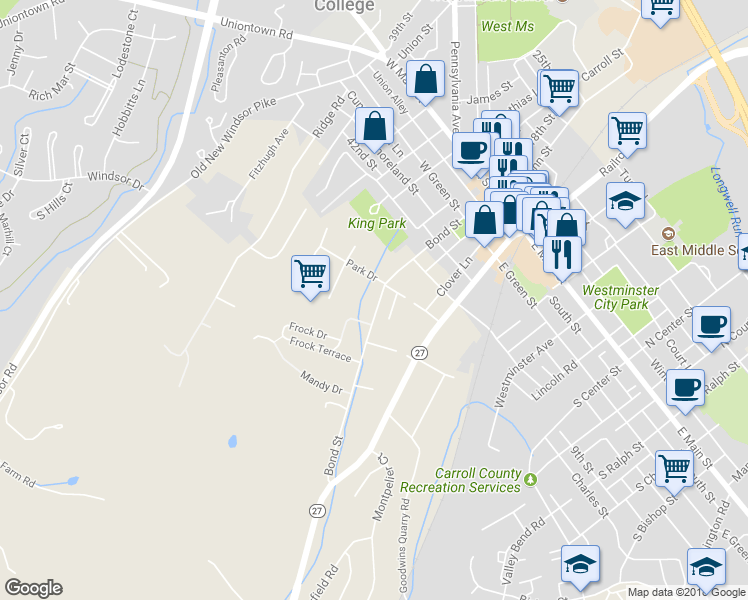 map of restaurants, bars, coffee shops, grocery stores, and more near 106 Bond Street in Westminster