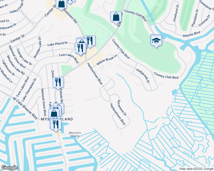 map of restaurants, bars, coffee shops, grocery stores, and more near 4 Bristol Terrace in Little Egg Harbor Township