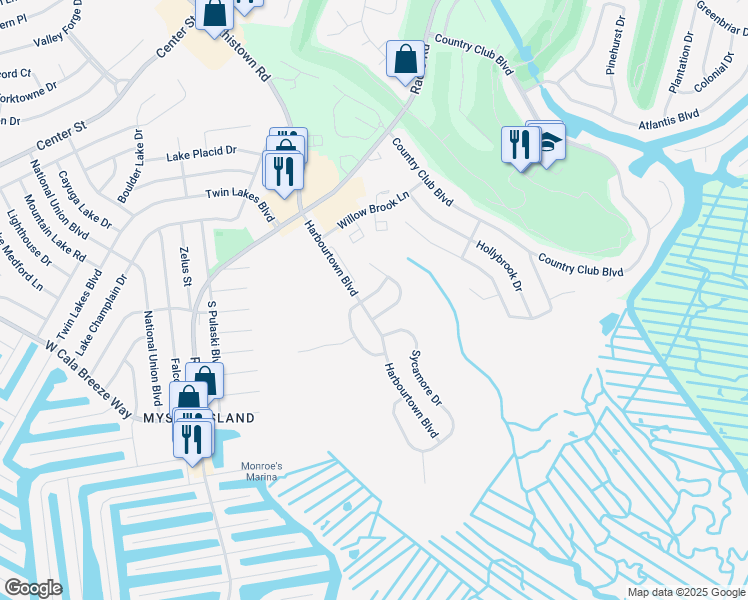 map of restaurants, bars, coffee shops, grocery stores, and more near 4 Bristol Terrace in Little Egg Harbor Township