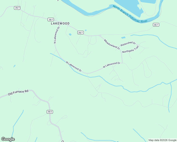 map of restaurants, bars, coffee shops, grocery stores, and more near 681 North Lakewood Drive in Ridgeley