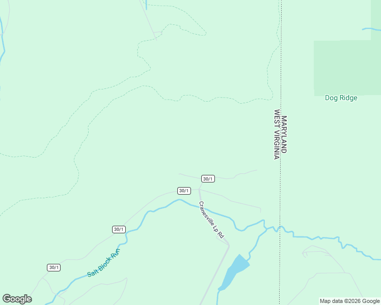 map of restaurants, bars, coffee shops, grocery stores, and more near 2185 Cranesville Loop Road in Terra Alta
