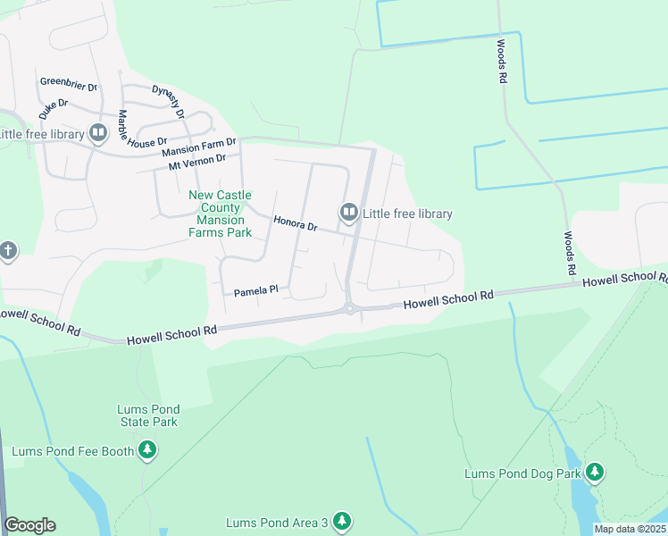 map of restaurants, bars, coffee shops, grocery stores, and more near 130 Michael Lane in Bear