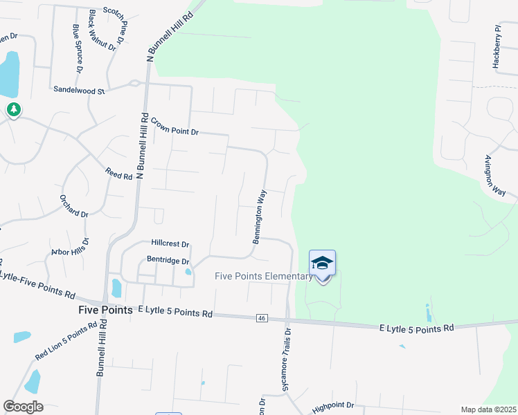 map of restaurants, bars, coffee shops, grocery stores, and more near 9278 Bennington Way in Dayton