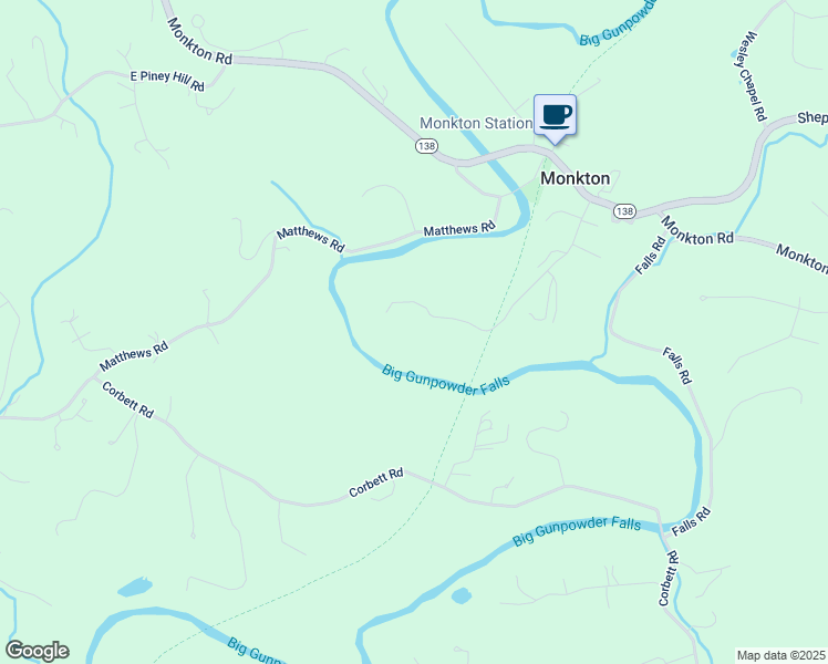 map of restaurants, bars, coffee shops, grocery stores, and more near 16504 Garfield Avenue in Monkton