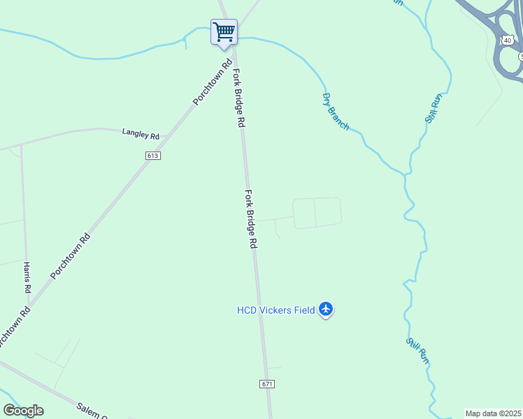 map of restaurants, bars, coffee shops, grocery stores, and more near 3 Columbine Drive in Pittsgrove