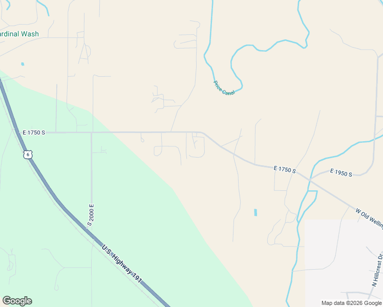 map of restaurants, bars, coffee shops, grocery stores, and more near 2458 East Old Wellington Road in Price