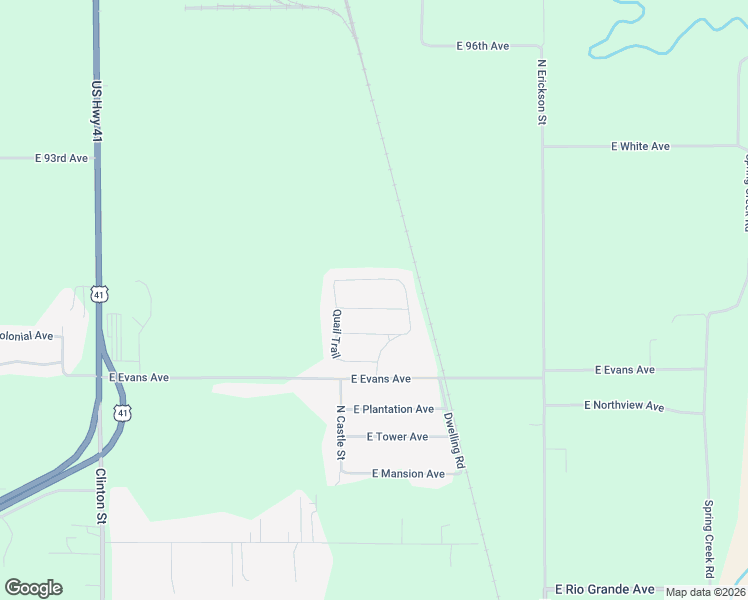 map of restaurants, bars, coffee shops, grocery stores, and more near 3701-3999 East 89th Avenue in Terre Haute