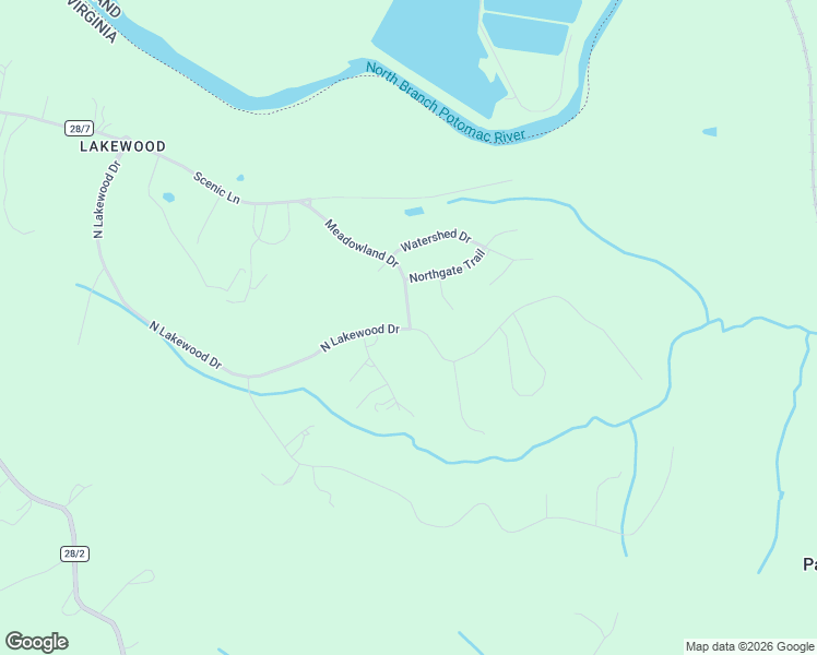 map of restaurants, bars, coffee shops, grocery stores, and more near 1057 North Lakewood Drive in Ridgeley