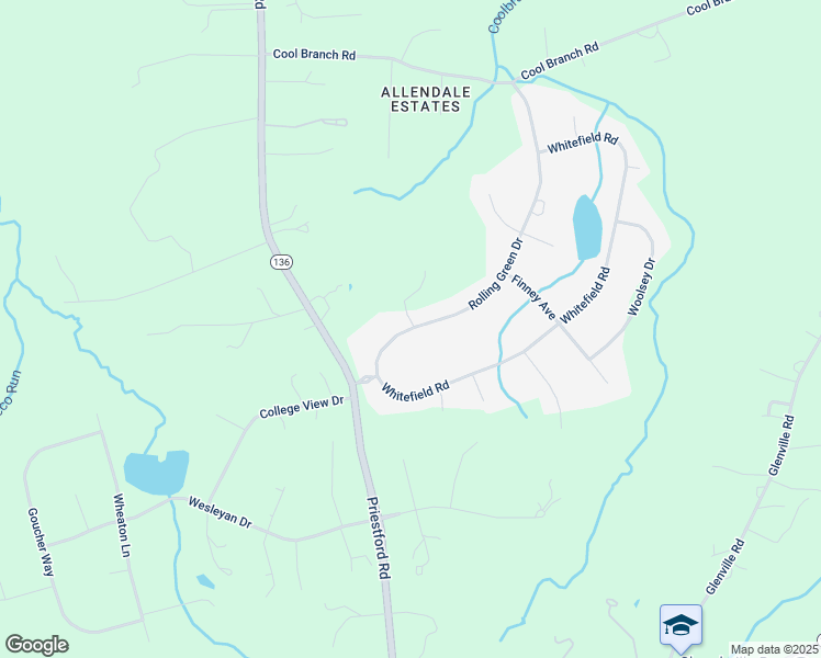 map of restaurants, bars, coffee shops, grocery stores, and more near 2940 Rolling Green Drive in Churchville