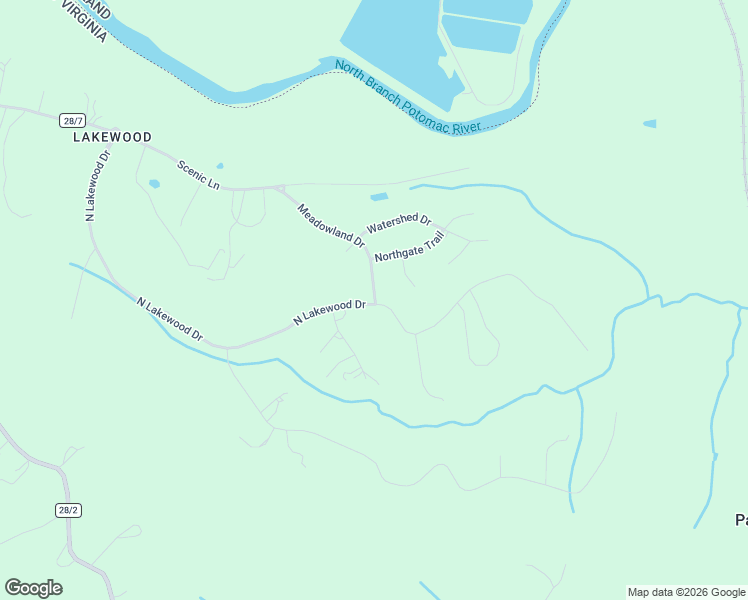 map of restaurants, bars, coffee shops, grocery stores, and more near 1057 North Lakewood Drive in Ridgeley