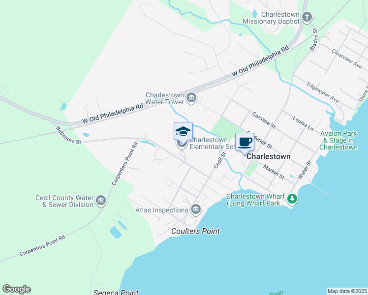 map of restaurants, bars, coffee shops, grocery stores, and more near 550 Baltimore Street in Charlestown