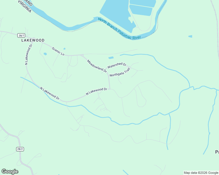 map of restaurants, bars, coffee shops, grocery stores, and more near 1057 North Lakewood Drive in Ridgeley