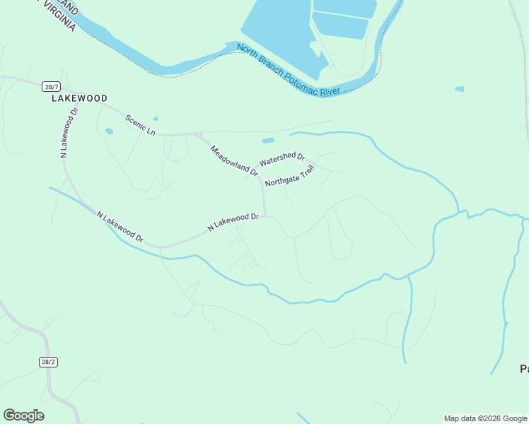 map of restaurants, bars, coffee shops, grocery stores, and more near 1057 North Lakewood Drive in Ridgeley