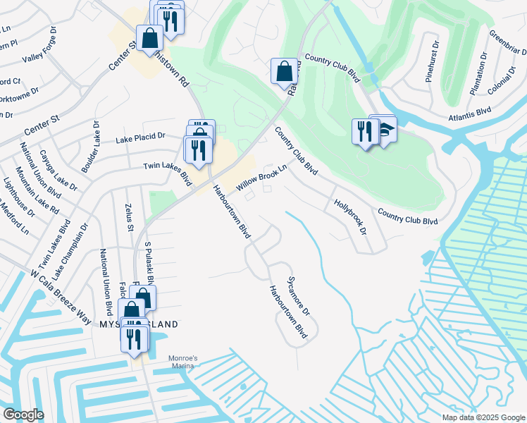 map of restaurants, bars, coffee shops, grocery stores, and more near 28 Hillcrest Lane in Ocean County