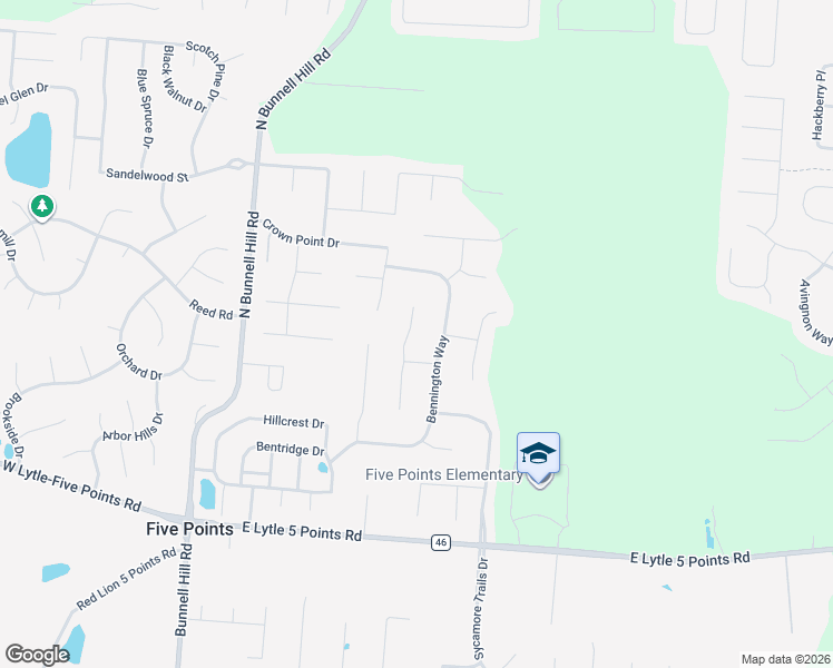 map of restaurants, bars, coffee shops, grocery stores, and more near 9294 Maxwells Crossing in Centerville