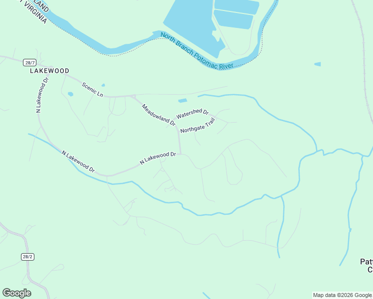 map of restaurants, bars, coffee shops, grocery stores, and more near 1057 North Lakewood Drive in Ridgeley