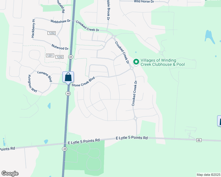 map of restaurants, bars, coffee shops, grocery stores, and more near 9463 Oak Brook Drive in Centerville