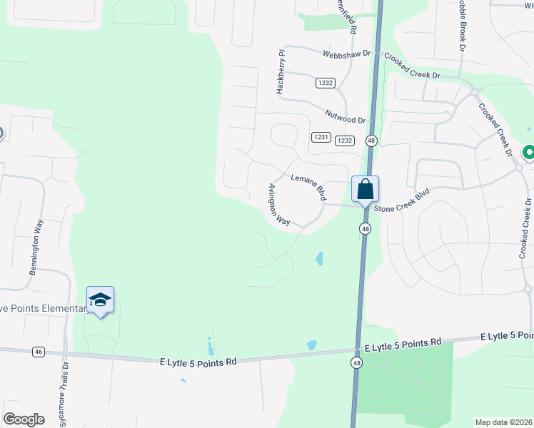 map of restaurants, bars, coffee shops, grocery stores, and more near 9393 Avingnon Way in Centerville