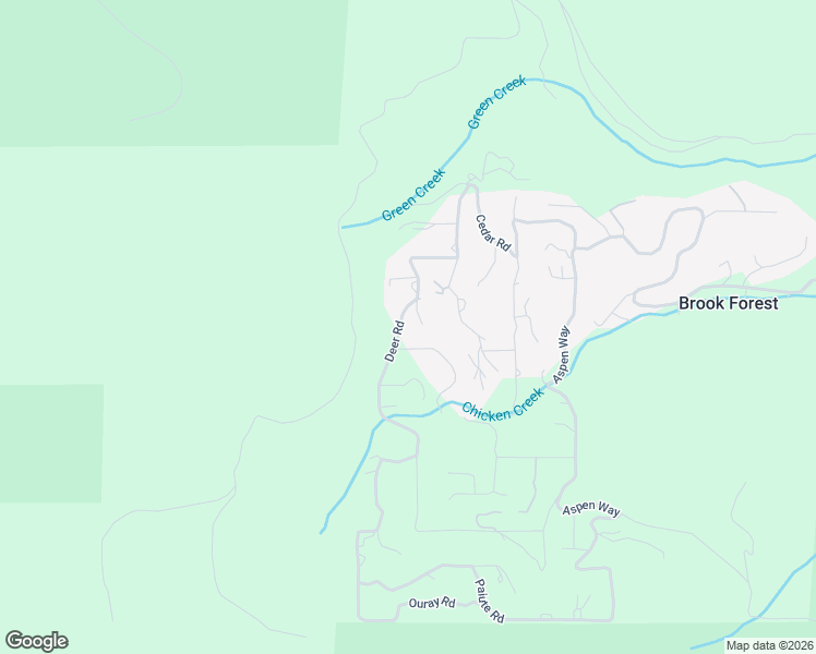 map of restaurants, bars, coffee shops, grocery stores, and more near 17 Fawn Trail in Evergreen