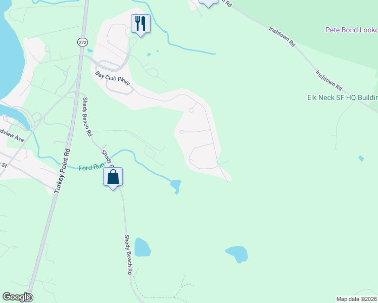 map of restaurants, bars, coffee shops, grocery stores, and more near 226 Tournament Circle in North East