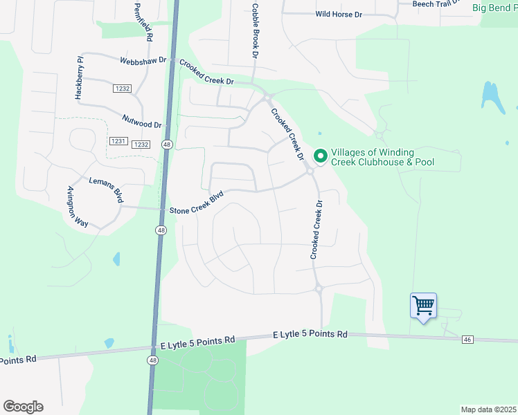 map of restaurants, bars, coffee shops, grocery stores, and more near 9463 Oak Brook Drive in Centerville