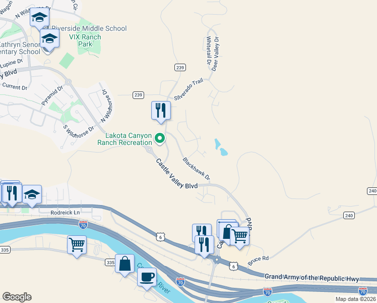 map of restaurants, bars, coffee shops, grocery stores, and more near 111 White Horse Drive in New Castle