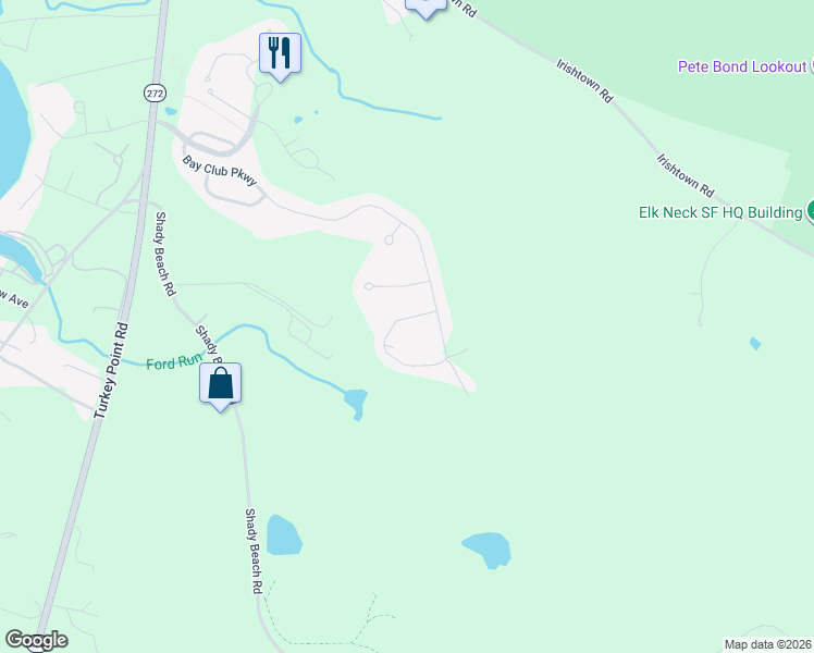 map of restaurants, bars, coffee shops, grocery stores, and more near 226 Tournament Circle in North East