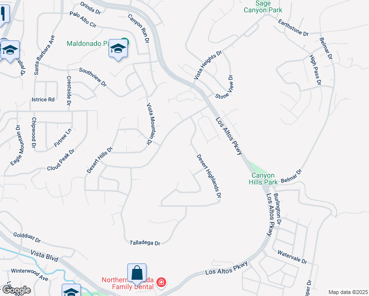map of restaurants, bars, coffee shops, grocery stores, and more near 4555 Ridgetop Court in Sparks