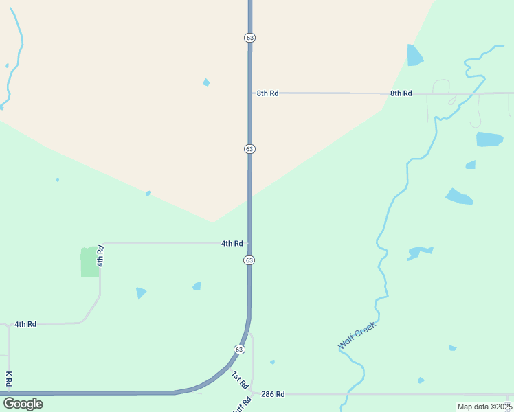 map of restaurants, bars, coffee shops, grocery stores, and more near 158 Kansas 63 in Soldier