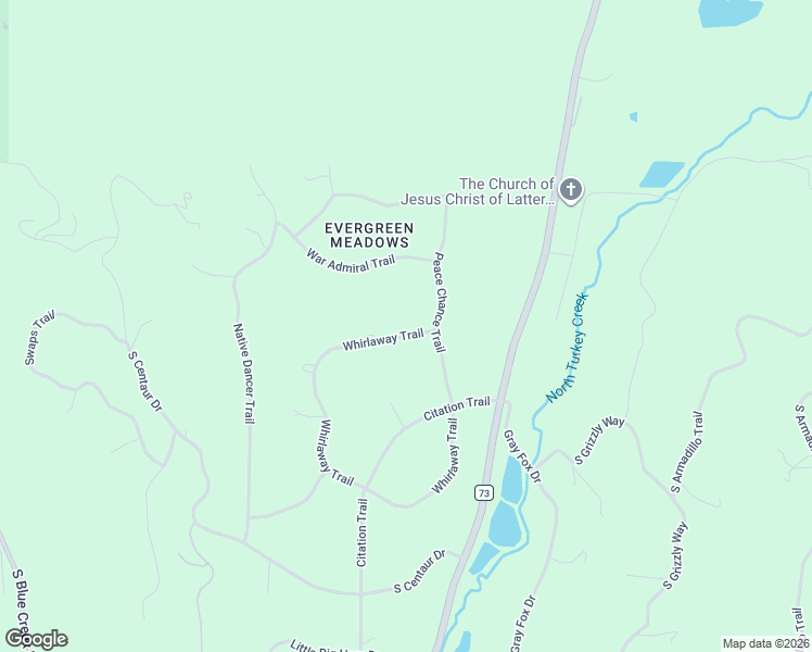 map of restaurants, bars, coffee shops, grocery stores, and more near 27628 Whirlaway Trail in Evergreen
