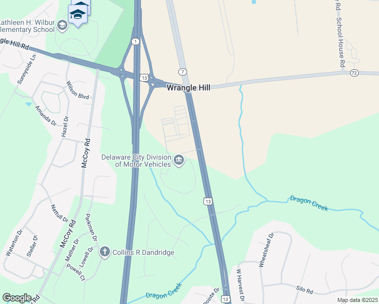 map of restaurants, bars, coffee shops, grocery stores, and more near Mid County Drive in Saint Georges