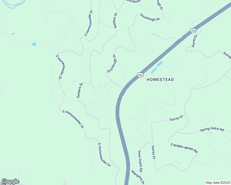 map of restaurants, bars, coffee shops, grocery stores, and more near 7855 Sourdough Drive in Morrison