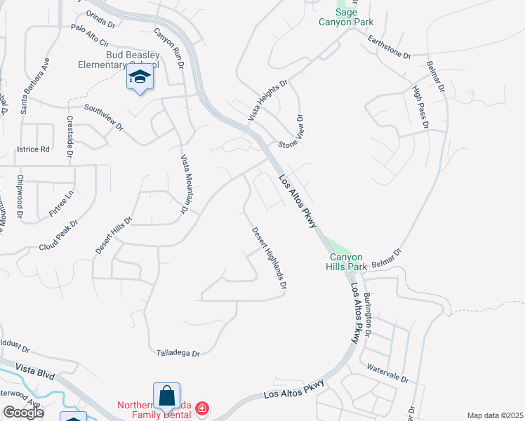 map of restaurants, bars, coffee shops, grocery stores, and more near 4641 South Cactus Hills Drive in Sparks