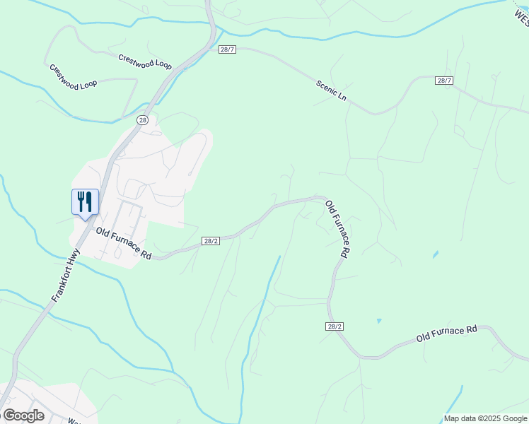 map of restaurants, bars, coffee shops, grocery stores, and more near 661 Old Furnace Road in Ridgeley