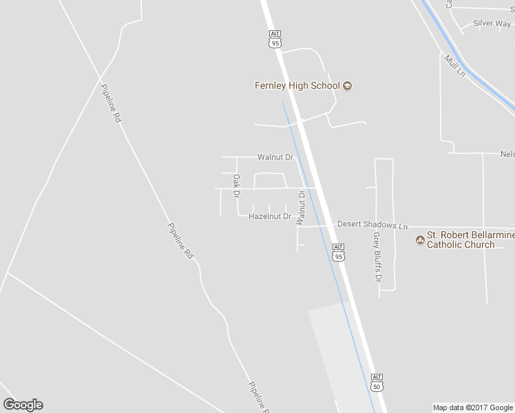 map of restaurants, bars, coffee shops, grocery stores, and more near 1725 Blue Oak Court in Fernley