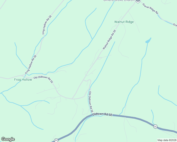 map of restaurants, bars, coffee shops, grocery stores, and more near 16101 Walnut Ridge Road Southeast in Oldtown