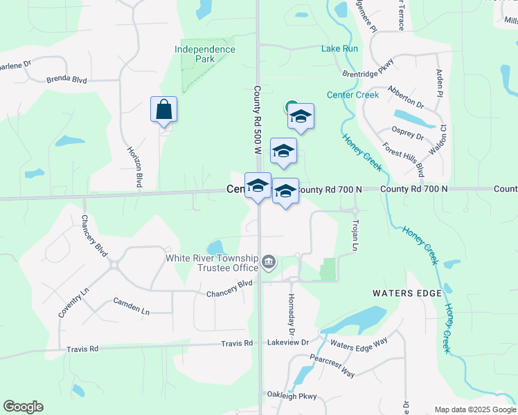 map of restaurants, bars, coffee shops, grocery stores, and more near 2717 South Morgantown Road in Greenwood