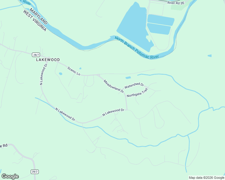 map of restaurants, bars, coffee shops, grocery stores, and more near 241 Meadowland Drive in Ridgeley