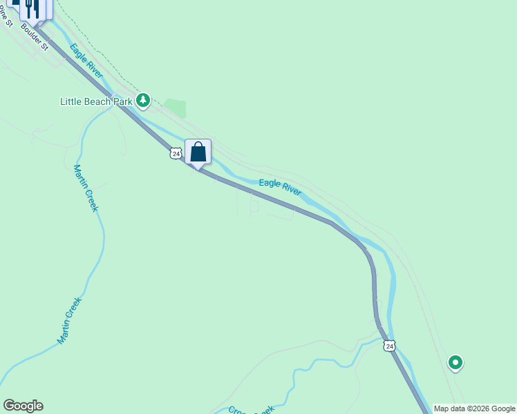 map of restaurants, bars, coffee shops, grocery stores, and more near 1251 Main Street in Minturn
