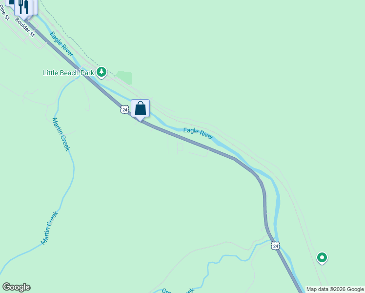 map of restaurants, bars, coffee shops, grocery stores, and more near 1251 Main Street in Minturn
