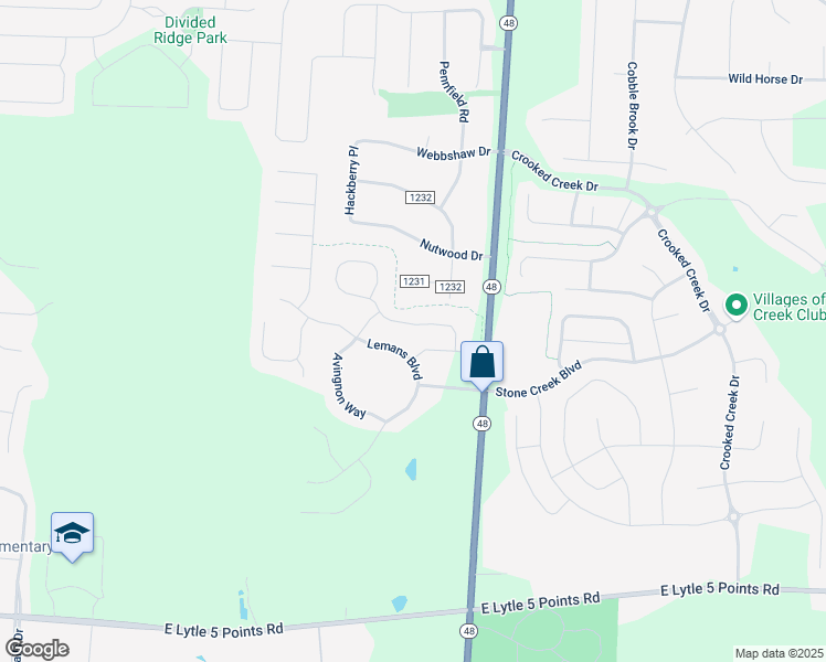 map of restaurants, bars, coffee shops, grocery stores, and more near 1398 Lemans Boulevard in Dayton