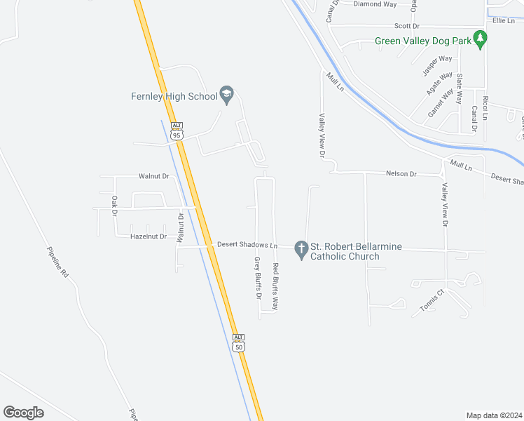 map of restaurants, bars, coffee shops, grocery stores, and more near 1339 White Bluffs Circle in Fernley